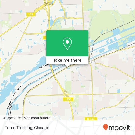 Toms Trucking map