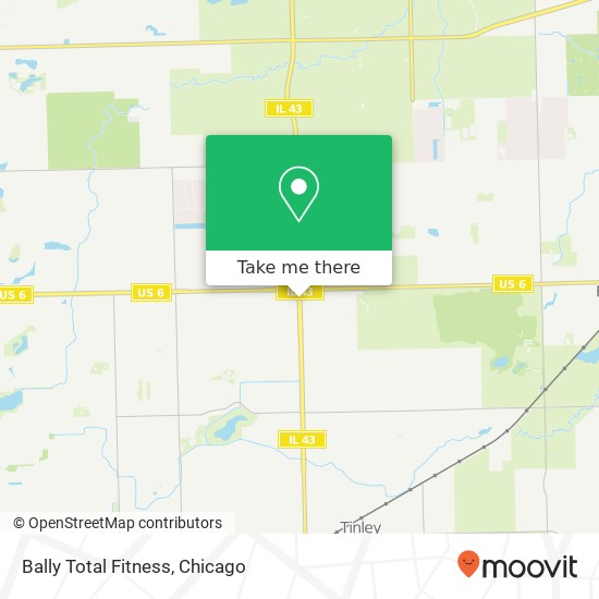 Bally Total Fitness map