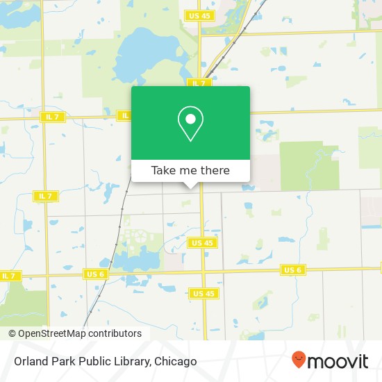 Orland Park Public Library map