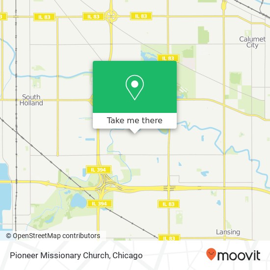 Pioneer Missionary Church map