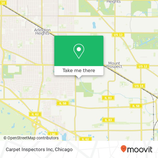 Mapa de Carpet Inspectors Inc