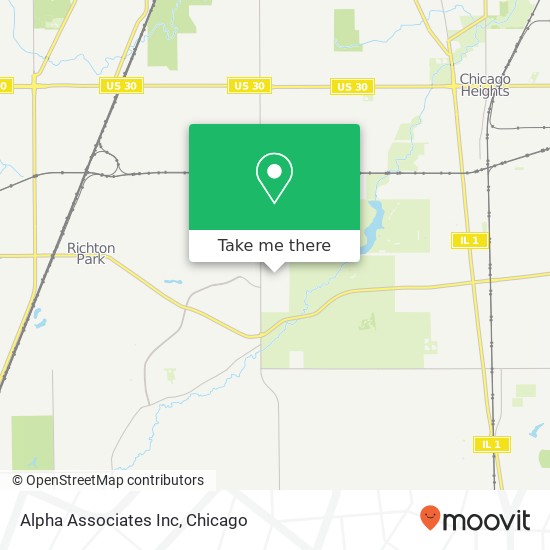 Alpha Associates Inc map