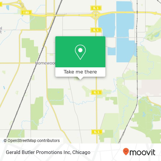 Gerald Butler Promotions Inc map