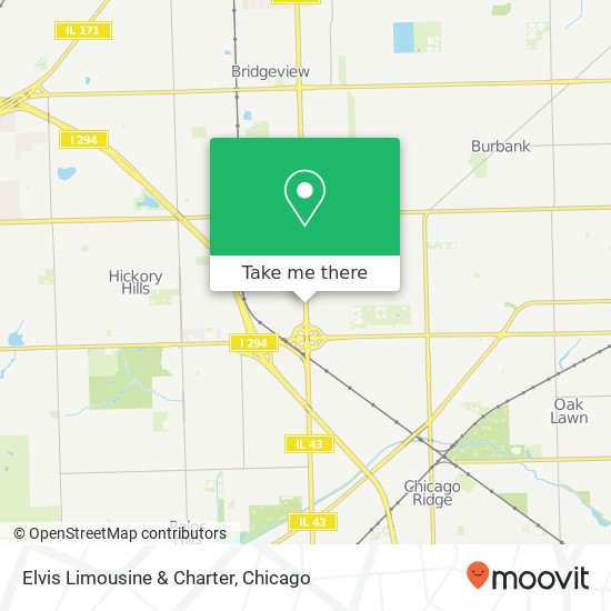 Elvis Limousine & Charter map