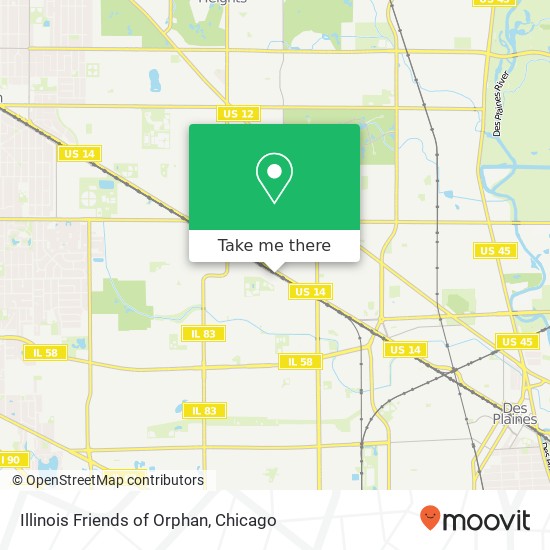 Illinois Friends of Orphan map