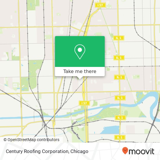 Century Roofing Corporation map