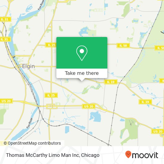 Mapa de Thomas McCarthy Limo Man Inc