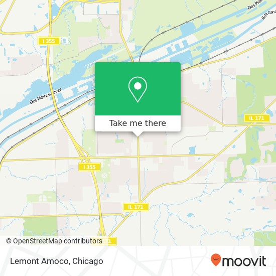 Lemont Amoco map