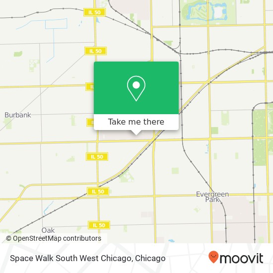 Mapa de Space Walk South West Chicago