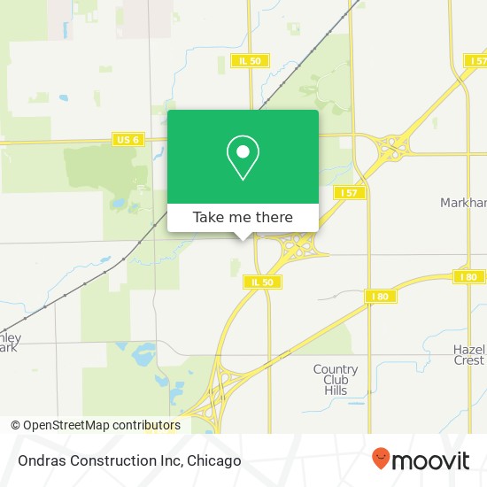 Mapa de Ondras Construction Inc