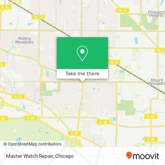 Master Watch Repair map