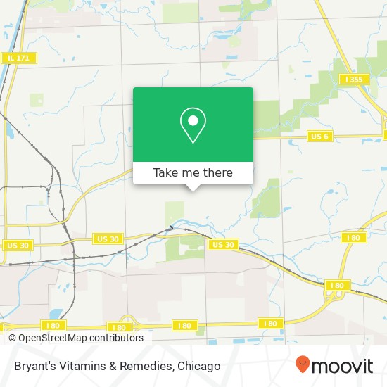 Bryant's Vitamins & Remedies map