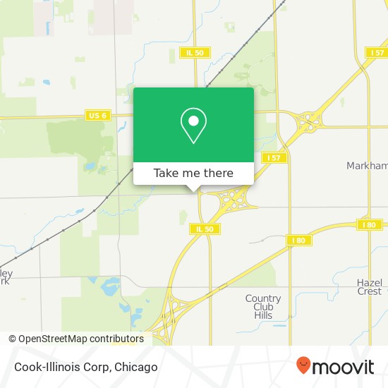 Mapa de Cook-Illinois Corp