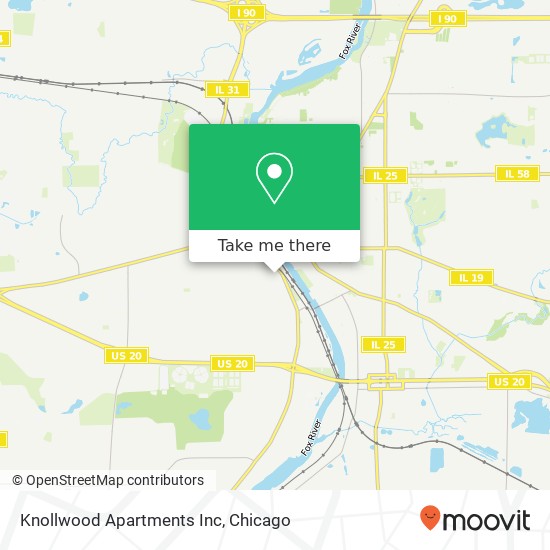 Mapa de Knollwood Apartments Inc