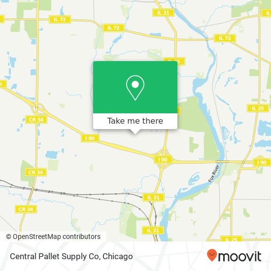 Central Pallet Supply Co map