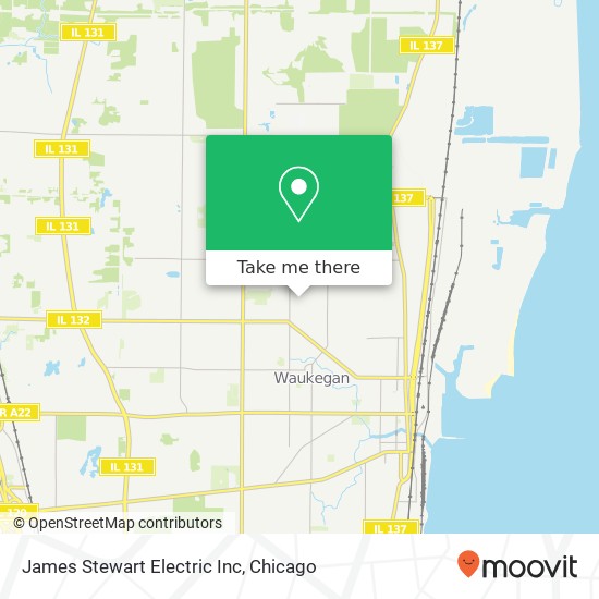 Mapa de James Stewart Electric Inc