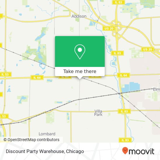 Discount Party Warehouse map