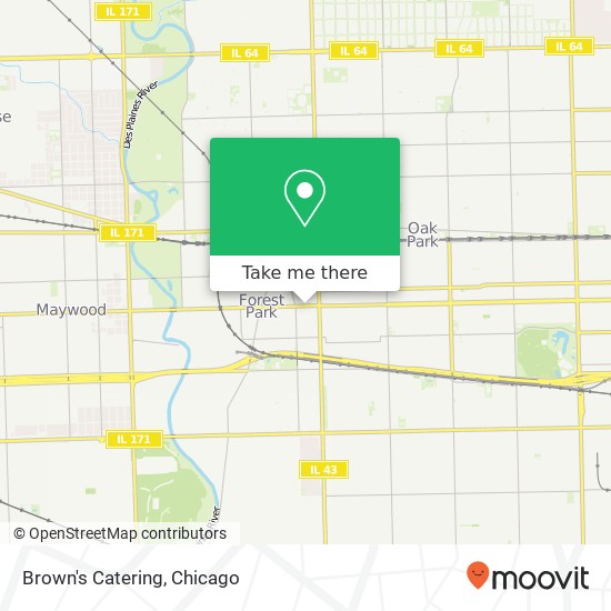 Brown's Catering map