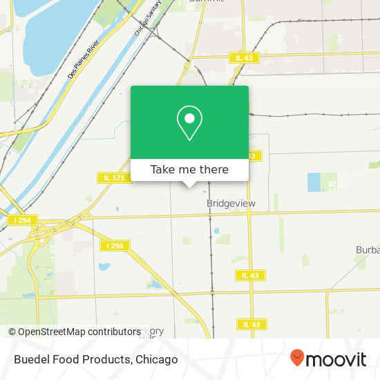 Buedel Food Products map