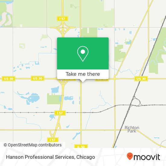 Hanson Professional Services map