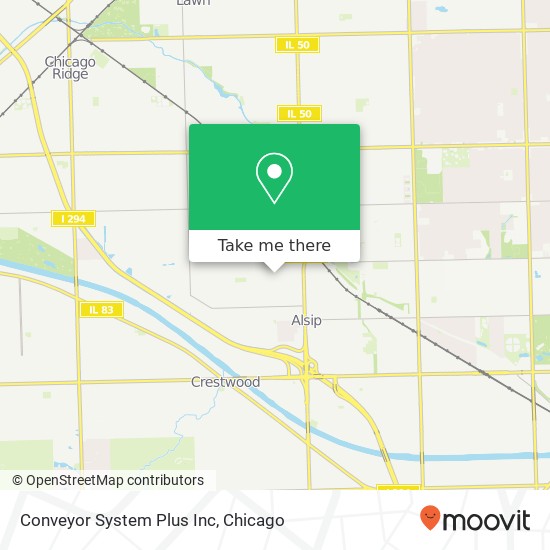 Conveyor System Plus Inc map