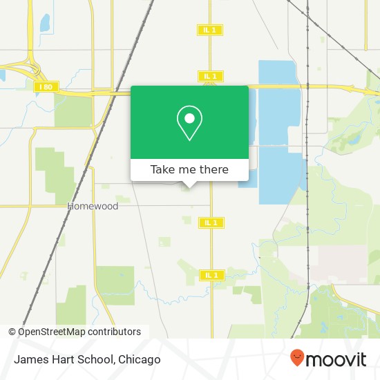 James Hart School map