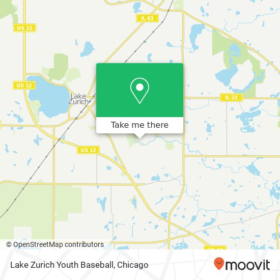 Mapa de Lake Zurich Youth Baseball