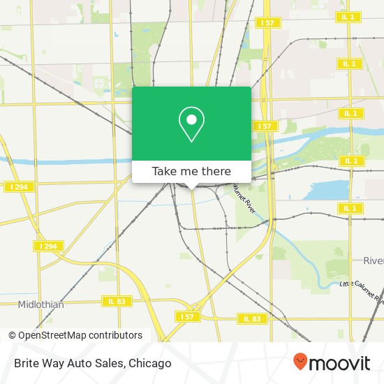 Brite Way Auto Sales map