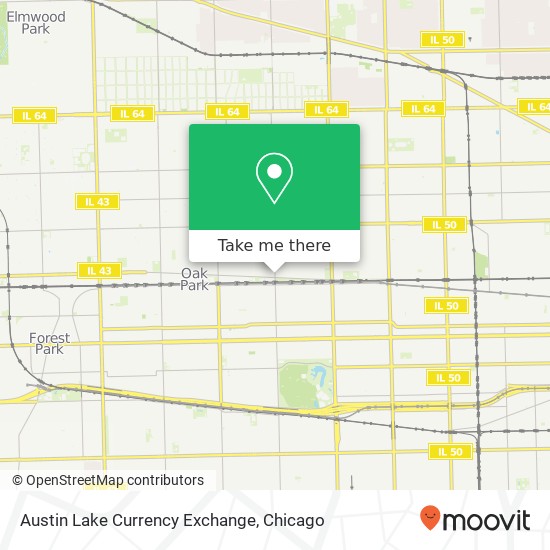 Mapa de Austin Lake Currency Exchange