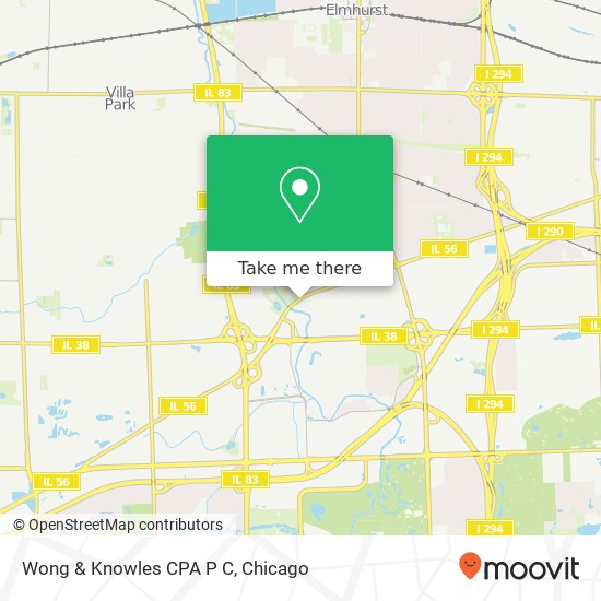 Wong & Knowles CPA P C map