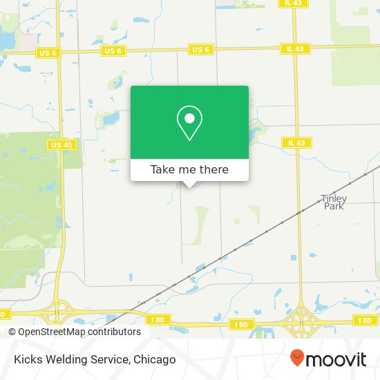 Kicks Welding Service map