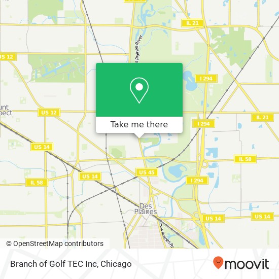 Branch of Golf TEC Inc map