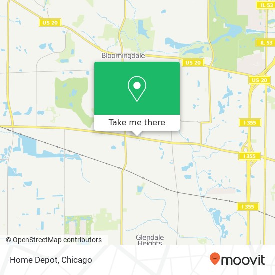 Home Depot map