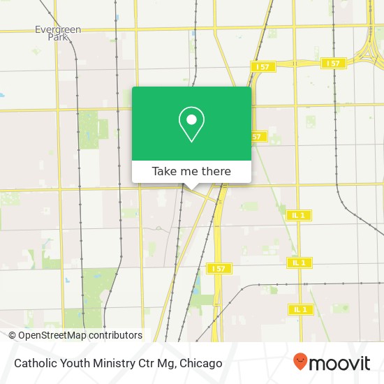 Catholic Youth Ministry Ctr Mg map