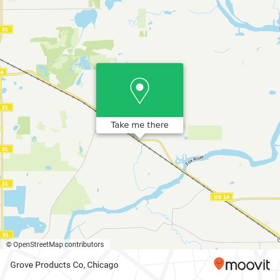 Mapa de Grove Products Co