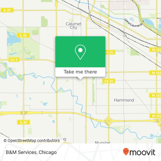 B&M Services map