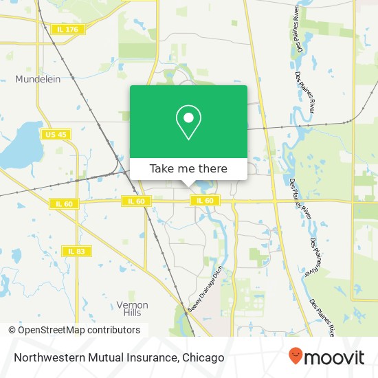 Northwestern Mutual Insurance map