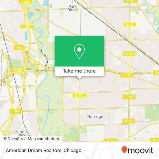 American Dream Realtors map