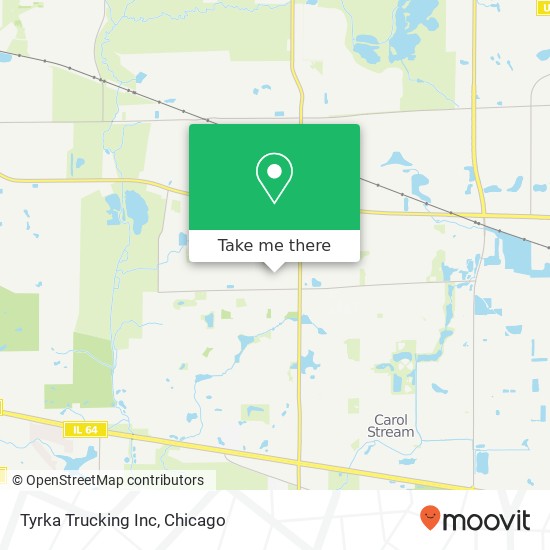 Mapa de Tyrka Trucking Inc