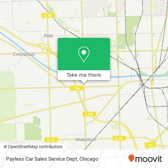 Payless Car Sales Service Dept map