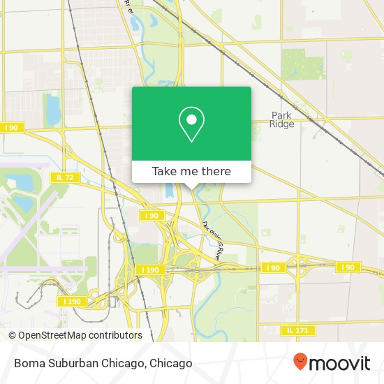 Boma Suburban Chicago map