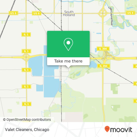 Valet Cleaners map