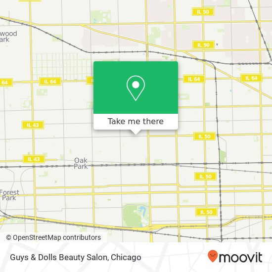 Mapa de Guys & Dolls Beauty Salon