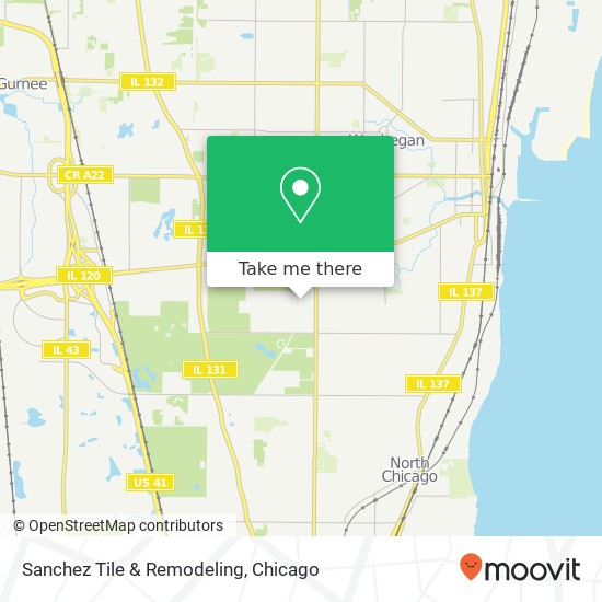 Sanchez Tile & Remodeling map