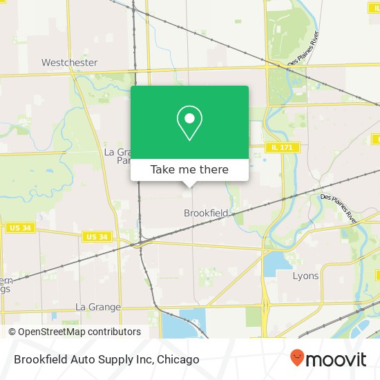 Mapa de Brookfield Auto Supply Inc