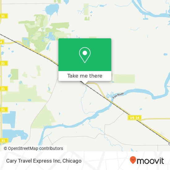 Cary Travel Express Inc map