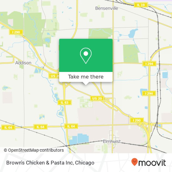 Mapa de Brown's Chicken & Pasta Inc