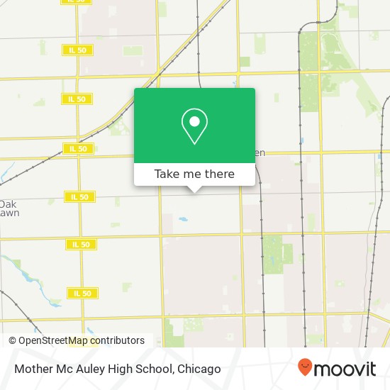 Mother Mc Auley High School map