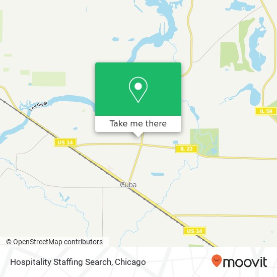 Mapa de Hospitality Staffing Search