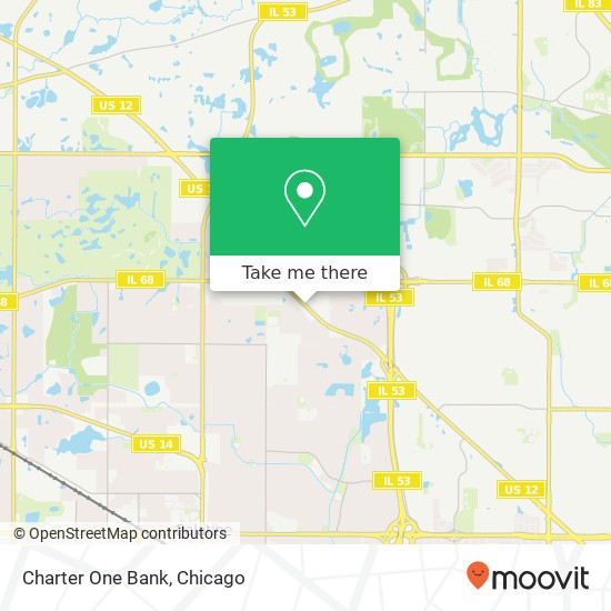 Charter One Bank map